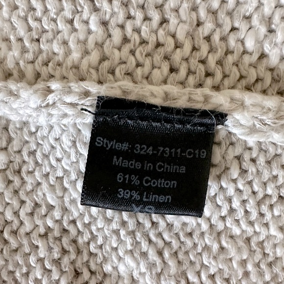 Jenni Kayne Cotton Linen blend long hooded cardigan - Picture 7 of 8